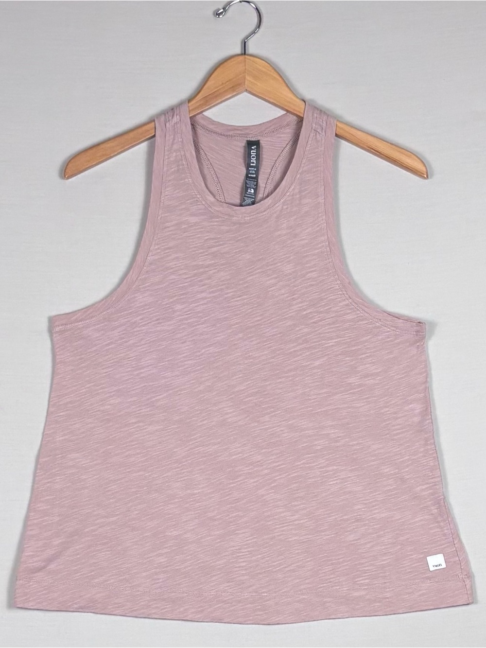 Vuori Halo Essential Tank Blush Pink Pima Cotton Racerback Top Small